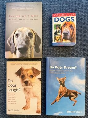 DOG BEHAVIOUR BOOKS (4) Inside of a Dog (Horowitz) Dream Laugh Breed Guide